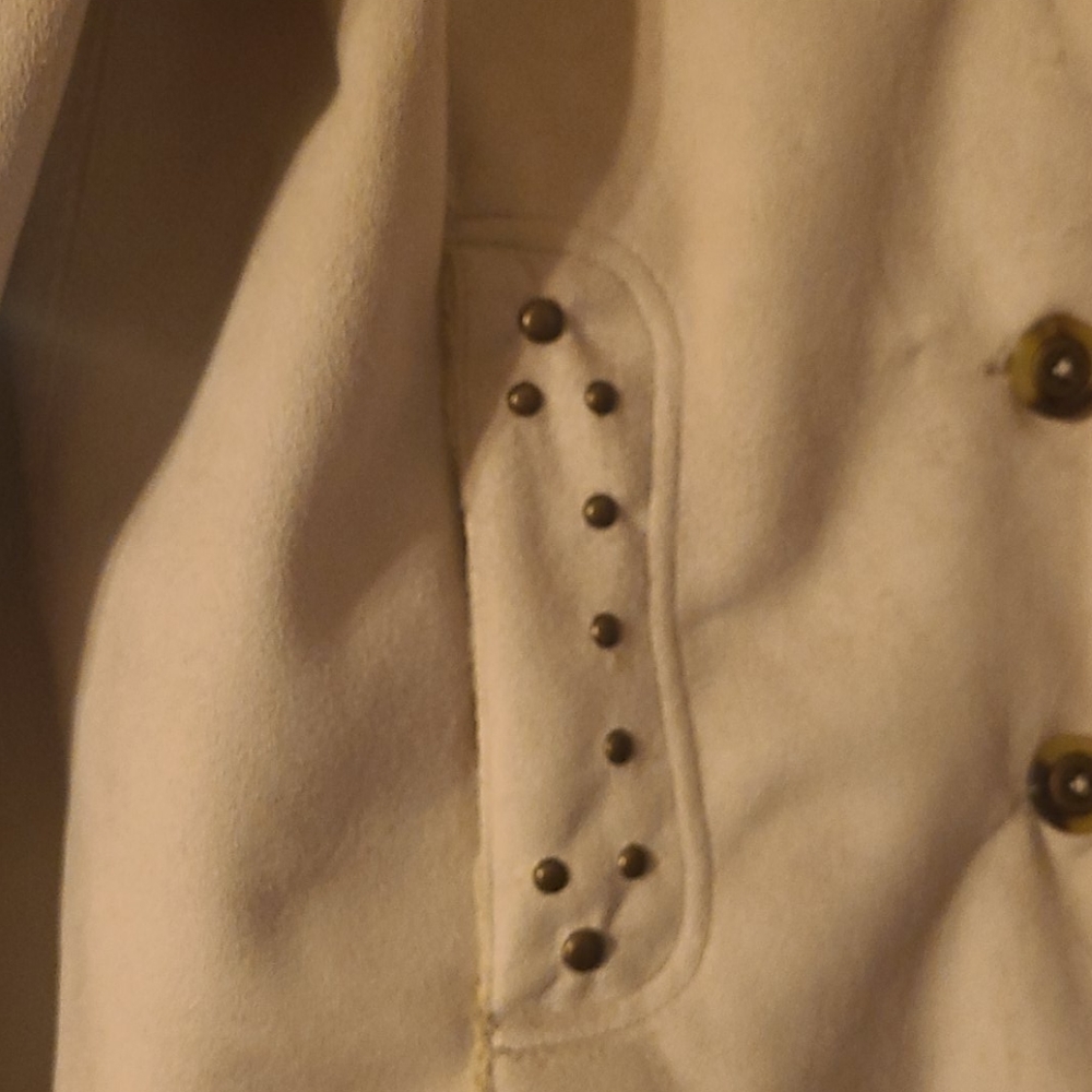 Cream Suede Jacket - image 3